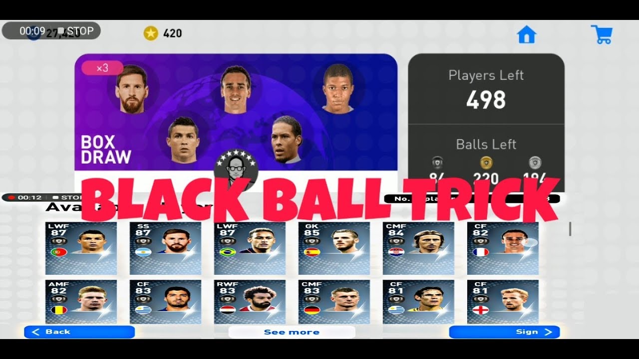 European Championship Stars Black Ball Trick Pes 2019