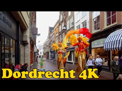 Dordrecht, Netherlands Walking tour [4K].