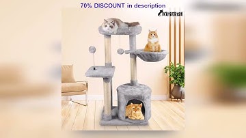 A must-have product! Multi-level Cat Scratching Tree Stable Frame and Comfortable Perch with Cat T