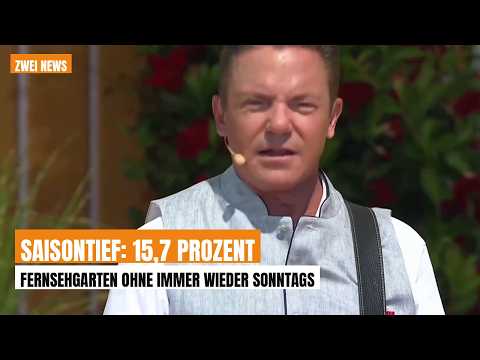 ZDF-Fernsehgarten: 15,7 Prozent – niedrigster Marktanteil der Saison
