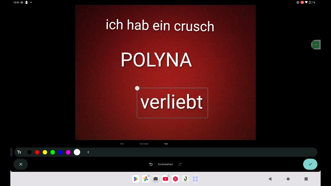 My crusch ich bin verlibt 😊