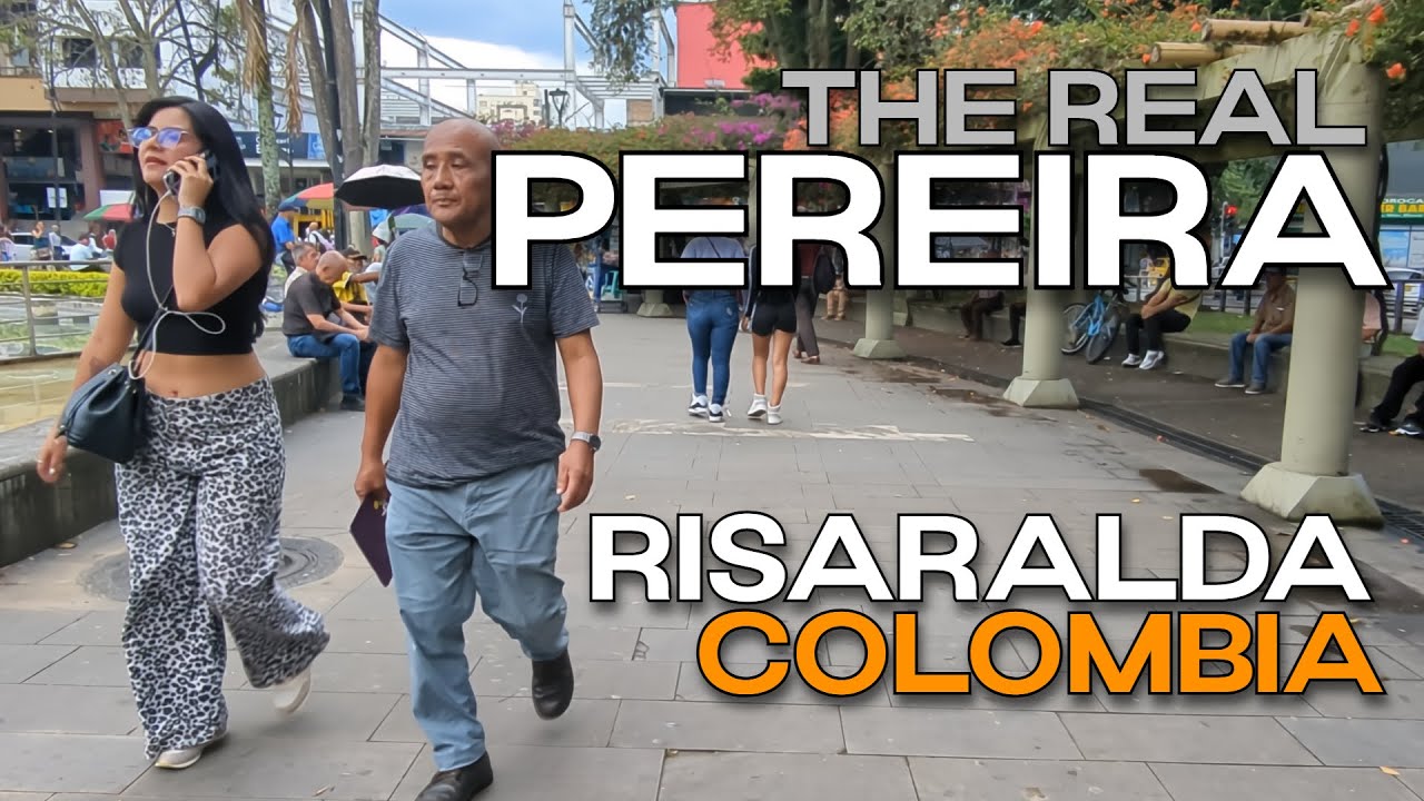 Pereira Colombia 🇨🇴 | Walking from Parque Lago Uribe Along Carrera 8 🌞 City Life in Risaralda | 4K