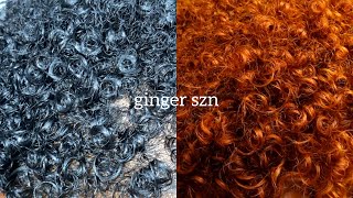 black to ginger | bleaching and dying my natural hair ginger