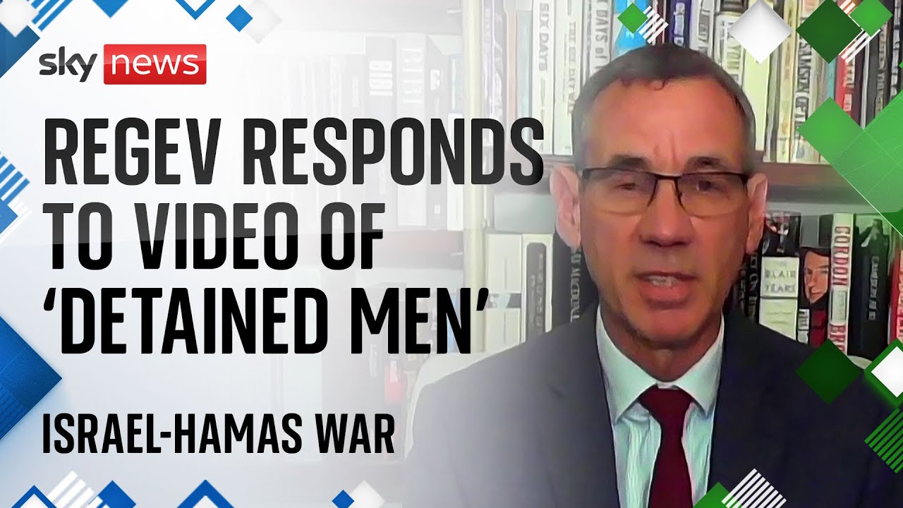 Film backdrop image for Adviser to Benjamin Netanyahu responds to video appearing to show detained Palestinian men (2023)