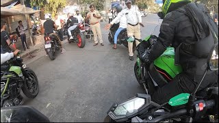 All superbikes seized by mumbai police on Sunday Ride to marine drive  went wrong must watch