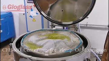 PLC Control High Speed Spinning Dry Centrifuge Extractor Hemp Oil Extraction Cryo Ethanol Centrifuge