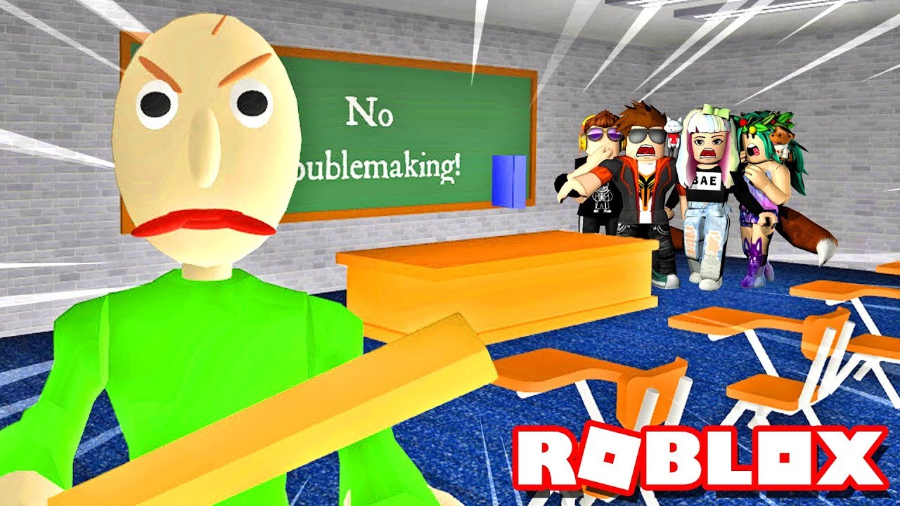 Family Trapped Inside Baldi S Schoolhouse Roblox Youtube - janet and kate roblox baldi's basics
