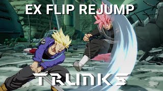 Trunks 5H (EX & Light Flip) Rejump Combo DBFZ