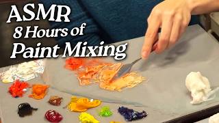 ASMR Palette Knife Painting: Paint Mixing Compilation (Soft Spoken, 8 Hours) screenshot 3
