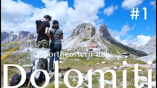 ドロミテ |コルティーナ・ダンペッツォ到着まで | 前半 | Dolomite | Hikes in Italy | First half |