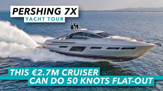 Pershing 7X yacht tour | This $3.2 million cruiser can do 50 knots flat-out | Motor Boat & Yachting