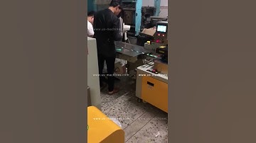 Empty bottle cap box manual loading feeding automatic pillow type bag packaging machine