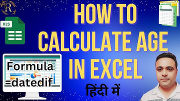 How to calculate age in excel | Calculate age in excel | Excel me age calculate kaise kare |