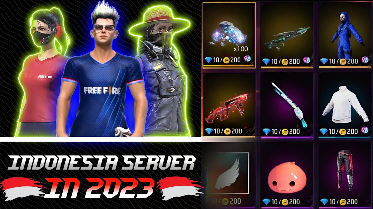 FREE FIRE INDONESIA SERVER 2023 😱⚡🇲🇨 BEST SERVER OF FREE FIRE