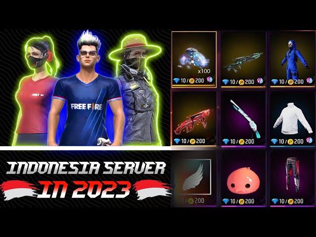 FREE FIRE INDONESIA SERVER 2023 😱⚡🇲🇨 BEST SERVER OF FREE FIRE