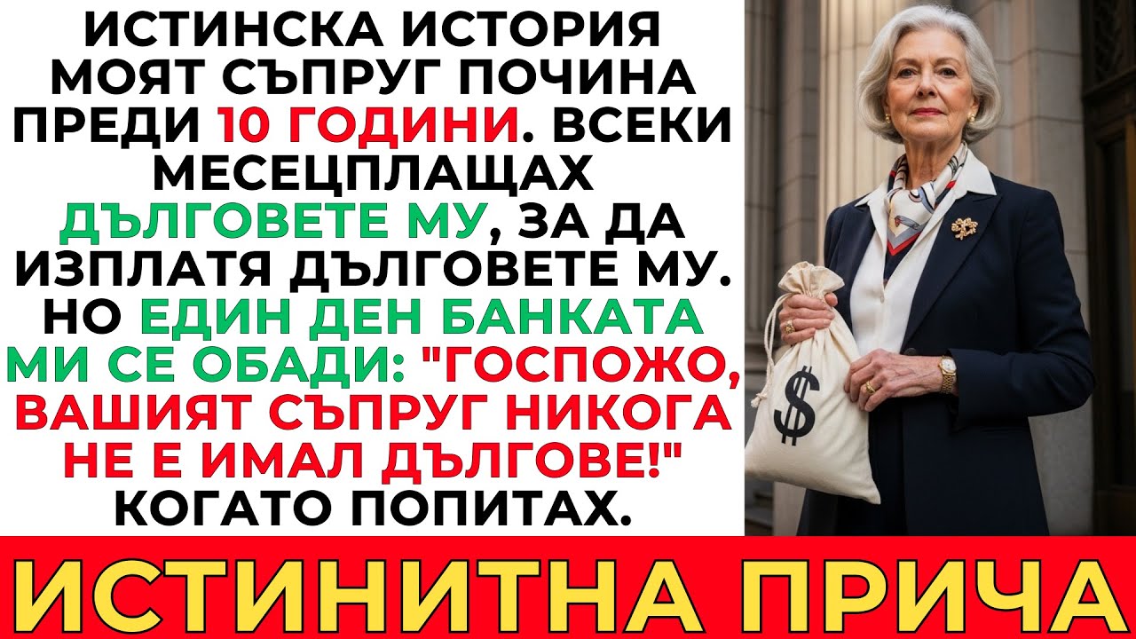 СЪПРУГЪТ МИ СИ ОТИДЕ ПРЕДИ 10 ГОДИНИ. ПЛАЩАХ ДЪЛГОВЕТЕ МУ, НО БАНКАТА МИ КАЗА ШОКИРАЩАТА ИСТИНА!