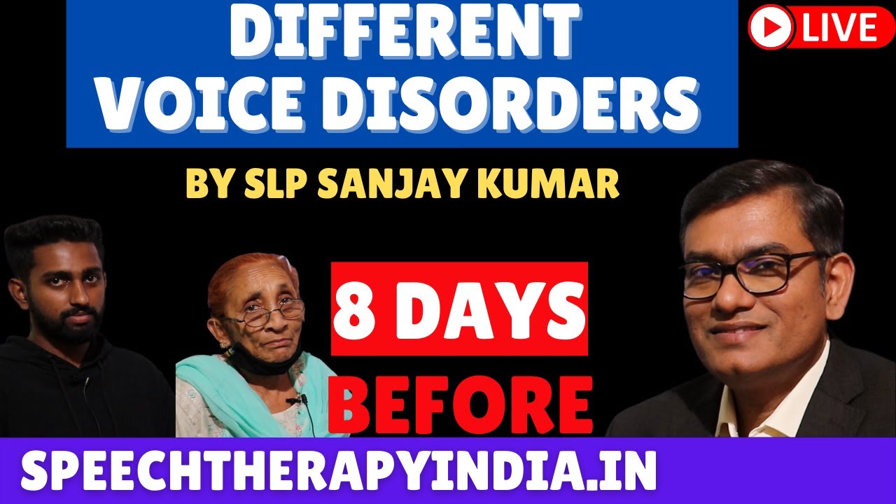 Live Pre Group Therapy | By SLP Sanjay Kumar | Phonatory Gap Pitch Problem | Sulcus  | Hoarse Voice