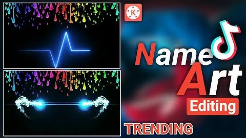 Tiktok Trending Name Art Video Editing | Kinemaster Overlay Name Art | Usama Rajput.