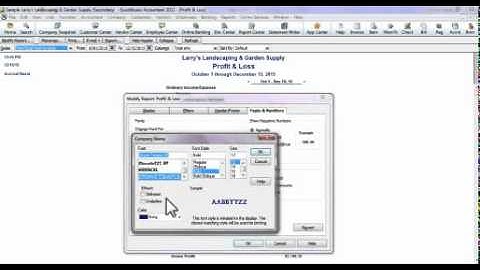 Creating & Customizing a Profit & Loss Report in QuickBooks