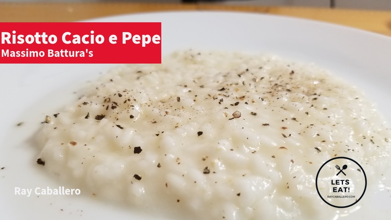Masssimos Bottura's risotto cacio e pepe YouTube