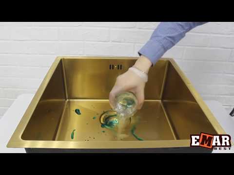 Тестирование кухонной мойки Емар EMB-112 GOLD =)