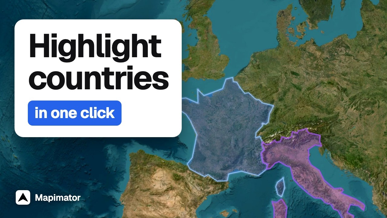 How to Highlight Countries on an Animated Map (One Click) | Mapimator Tutorial