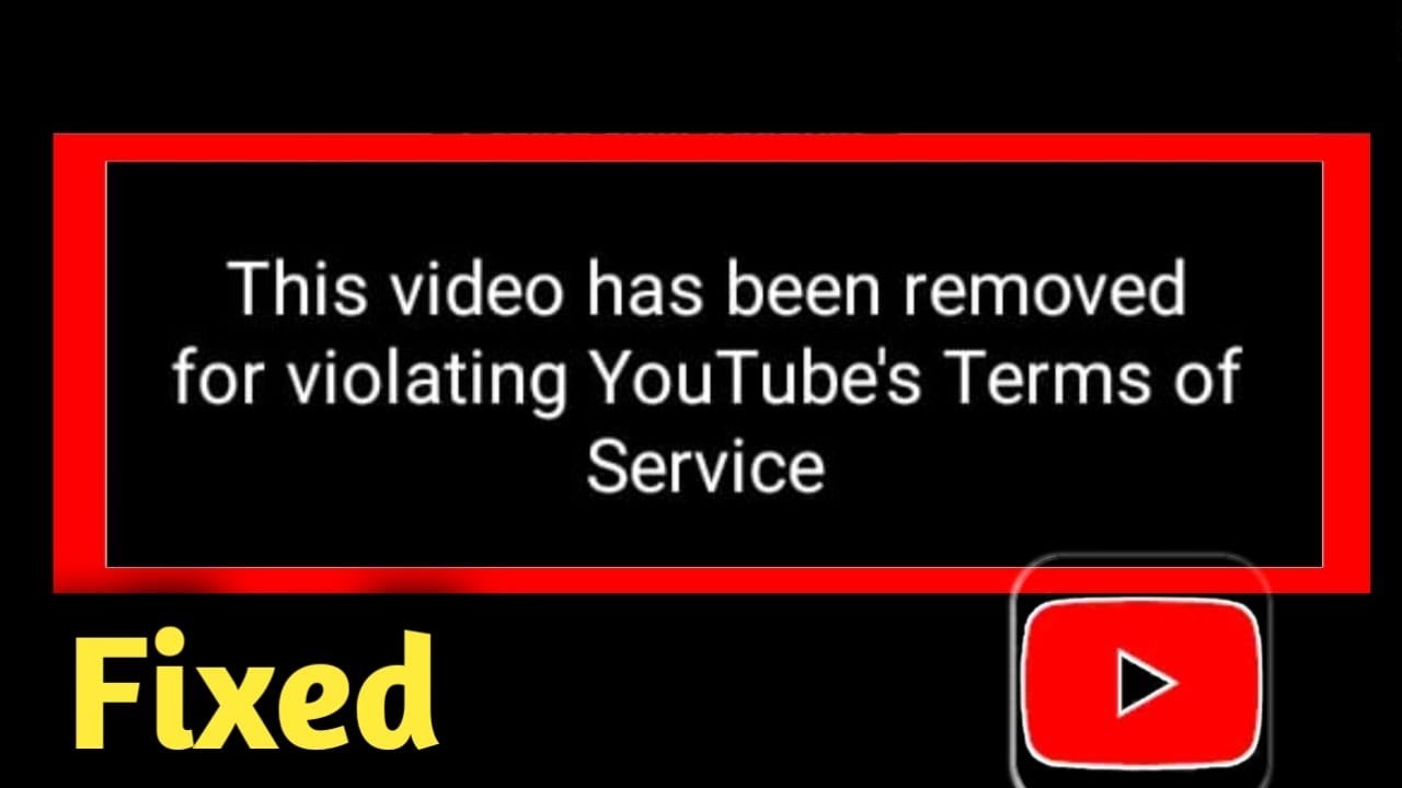 This Video Has Been Removed From For Violating YouTube s Terms Of