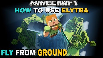 How to Fly/Use ELYTRA in Minecraft Pocket Edition | how to use elytra in minecraft pe