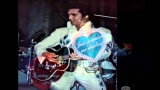 Video thumbnail of "Elvis Presley "Pledging My Love" with lyrics, Beautiful song and video.wmv"