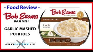 Famous Bob Evans Garlic Mashed Potatoes Taste Test Review | JKMCraveTV Net Worth