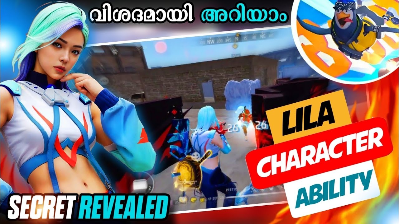 ആരും പറയാത്ത രഹസ്യം😱|FREE FIRE LILA CHARACTER ABILITY MALAYALAM🥰|SECRET REVEALED