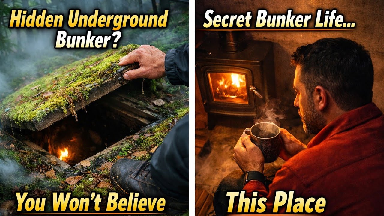 Secret Underground Life in the Middle of the Forest : Alone in the Forest