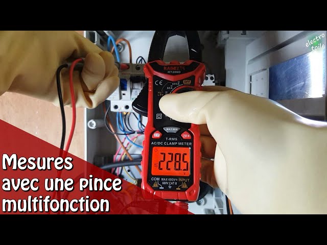 Pince ampèremétrique 600 ampères et multimètre digital - Robert-Lye