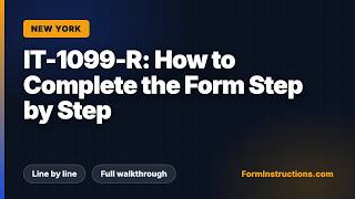 New York IT-1099-R: How to Complete the Form Step by Step