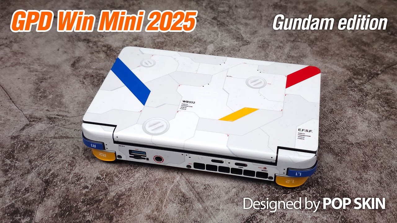 GPD Win Mini 2025 Gundam edition POP SKIN - YouTube