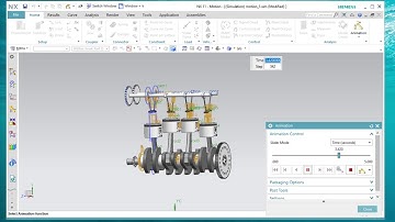 Siemens NX 11 Car engine 3D animation