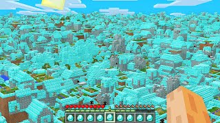 How I found this DIAMOND ENDLESS VILLAGE In My Minecraft World !!! Secret Infinite OP Village !!!