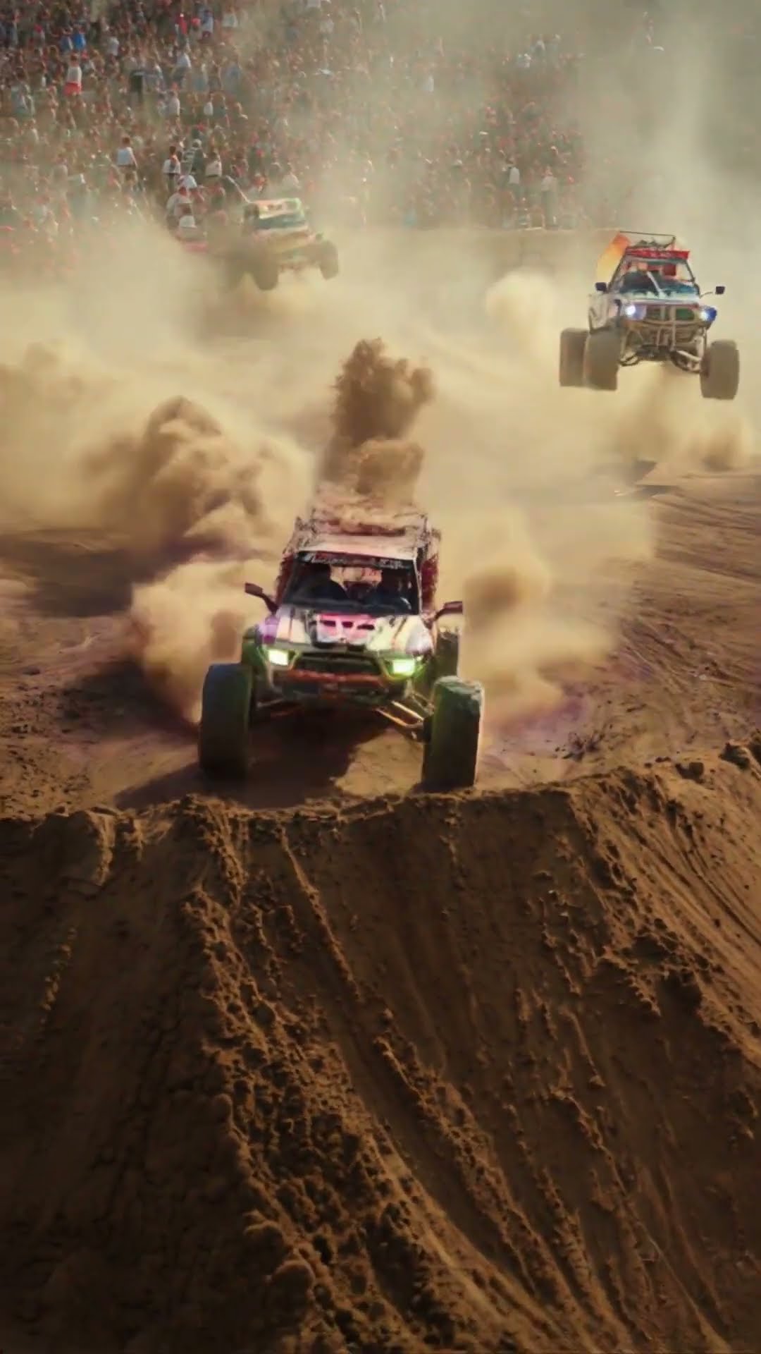Insane Dirt Truck Derby!