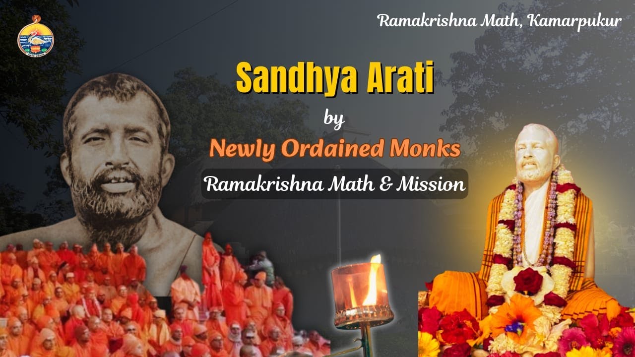Sandhya Arathi by Newly Ordained Sannyasins || 06.03.2025 || - YouTube