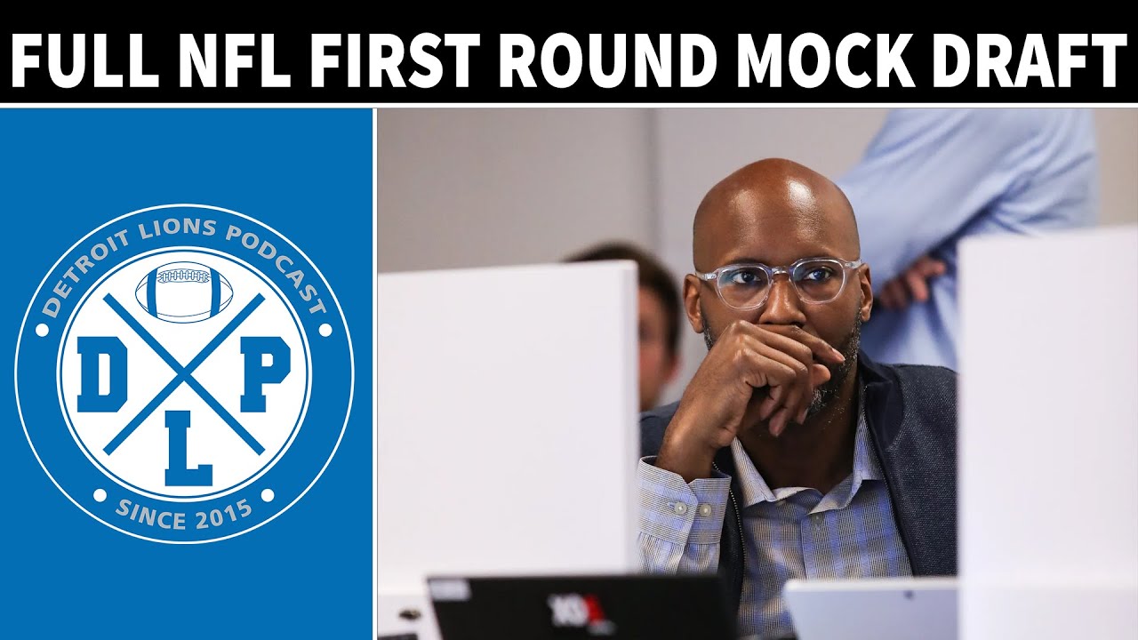 Consensus First Round NFL Mock Draft Detroit Lions Podcast YouTube