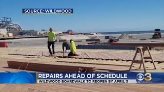 Wildwood, N.J. boardwalk repairs ahead of schedule, reopening soon