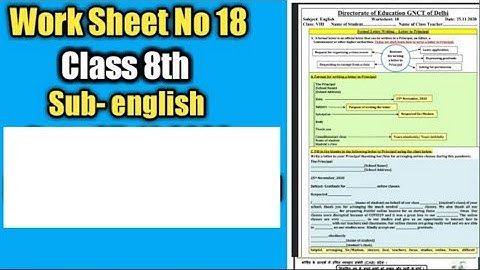 Class 8 english worksheet 18