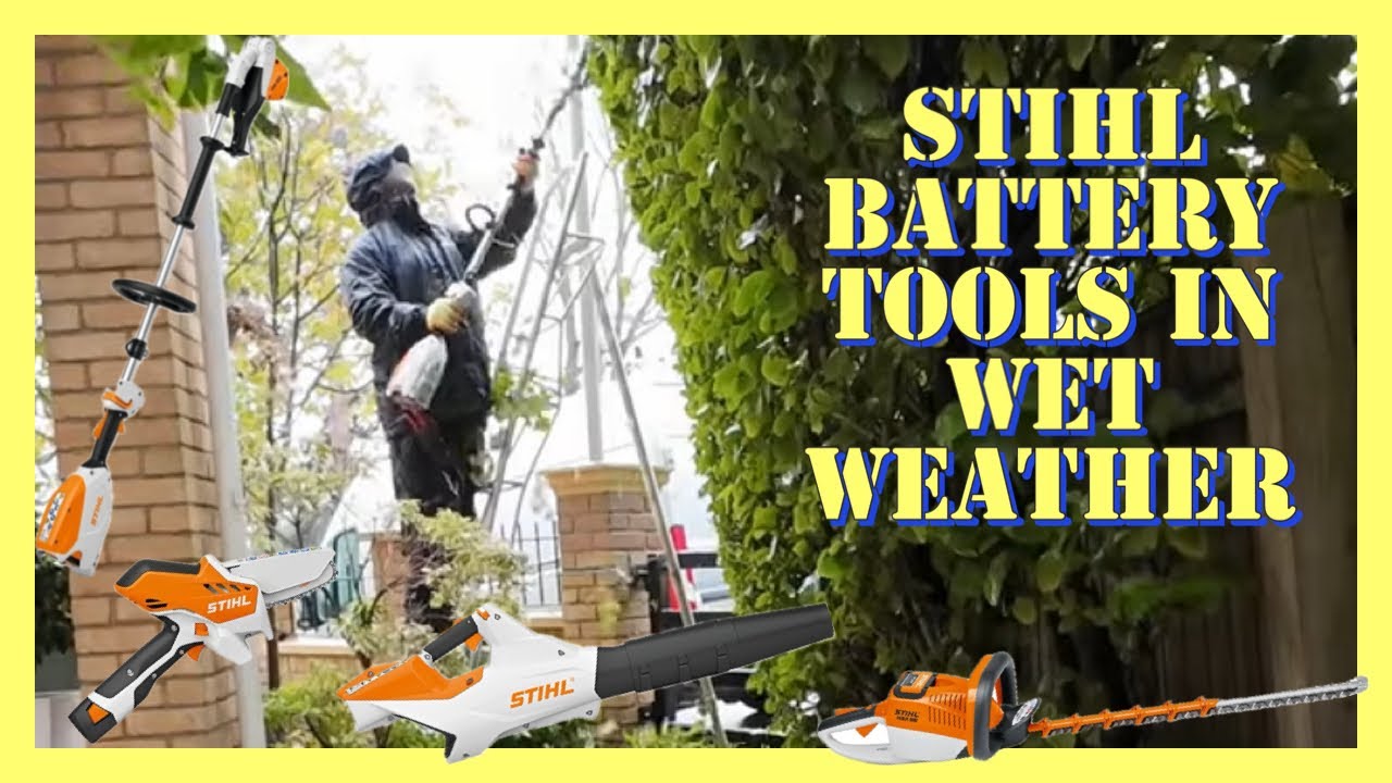 stihl battery tools in wet weather a day in a life of a uk gardener