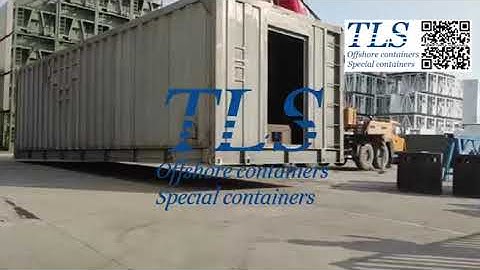 TLS Offshore Containers Lifting and dropping video offshore container for FPSO