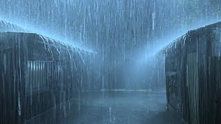 Emotional Healing and Stop Anxiety to Sleep Instantly with Heavy Rain & Thunder on Tin Roof at Night