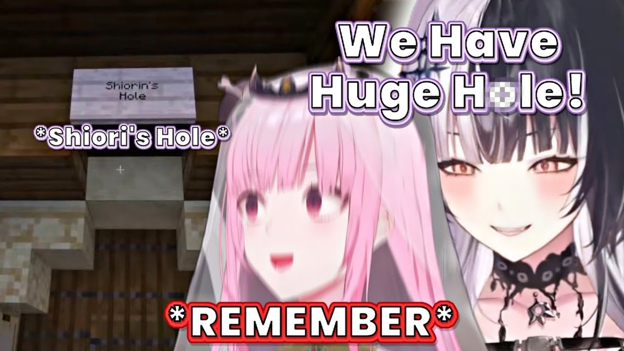 Calli reminisced about the 'Huge Hol*' accident after seeing the sign at Shiori's house [HololiveEN]