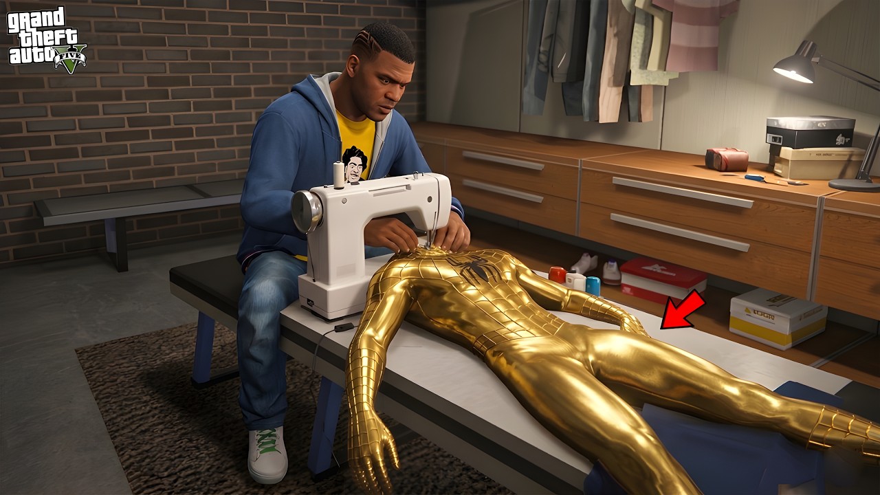 Franklin become GOLD SPIDERMAN by Mistake In GTA 5 | Paradox FTW
