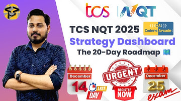 TCS NQT 2025 examendatum BEKEND! 🚨 20-daagse noodroutekaart