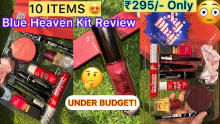 Blue Heaven Saj Dhaj Makeup Kit Review + MARS Toffee Twirl Lip Gloss | Affordable Everyday Makeup 💄