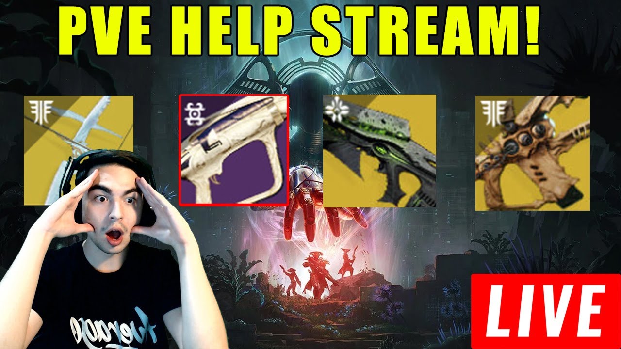 LIVE - DESTINY 2 HELP FARMING LAST WISH! GET APEX PREDATOR CRAFTED! NECROCHASM HELPS TOO!